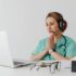 A doctor using Telemedicine for Surgeons to ask a patient questions